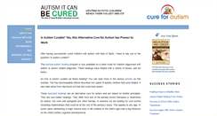 Desktop Screenshot of cure-for-autism.com